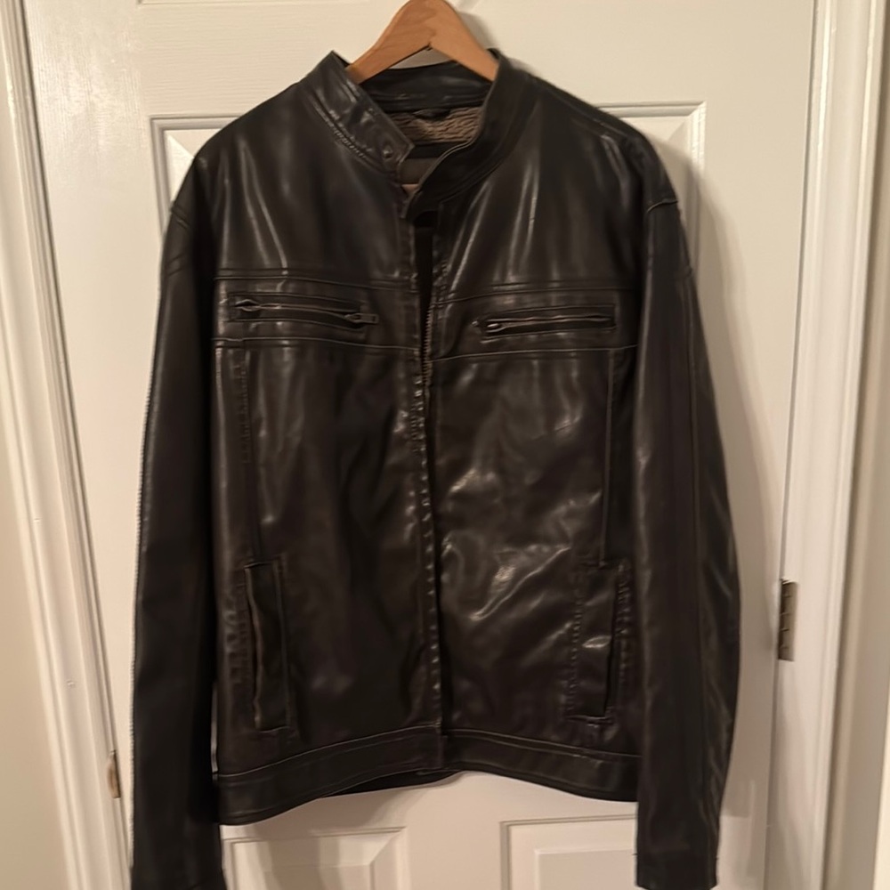 Sonoma Men's Dark Brown Leather Jacket